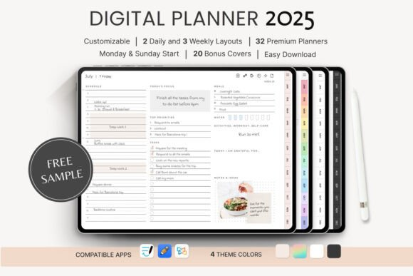 Digital Planner Templates, Ideas, and FREE Goodies for 2025! 🚀