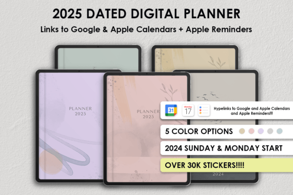 2025 Digital Planner Goodnotes Xodo