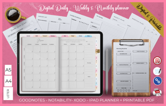 Digital Daily Gratitude Planner
