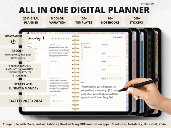 ALL in ONE DIGITAL PLANNER BUNDLE