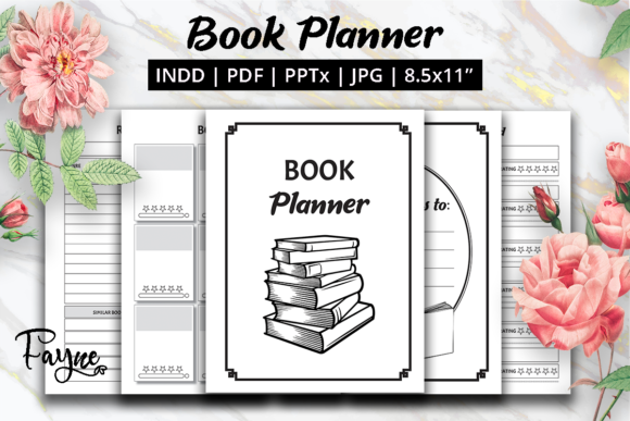 Books Reading Planner, Books Review, KDP