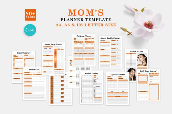 MOM'S Planner Template Bundle Pack