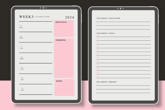 Free Weekly Digital Planner Template