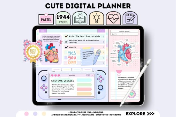 All in One Undated Digital Planner