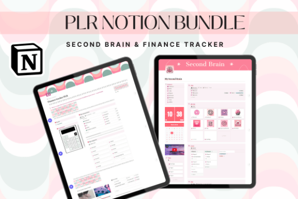 PLR Second Brain Finance Tracker Notion
