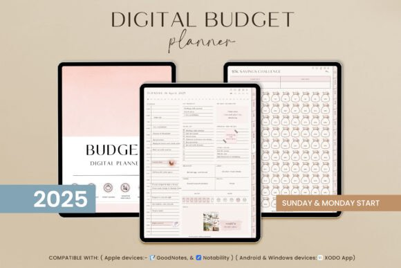 Minimal Budget Planner, Digital Planner