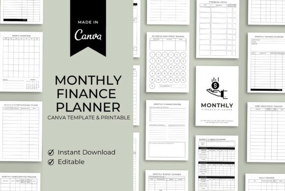 Monthly Finance Planner Template
