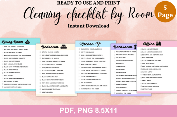 Editable Cleaning Checklist
