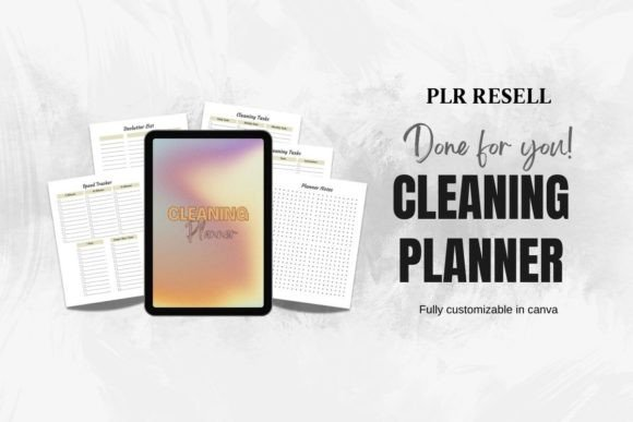 Cleaning Planner Editable in Canva
