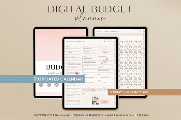Minimal Budget Planner, Digital Planner