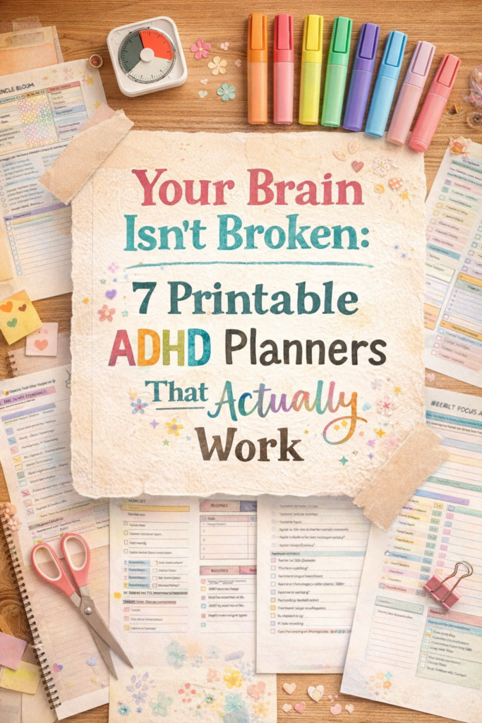 7 Printable ADHD Planners That Actually Work
