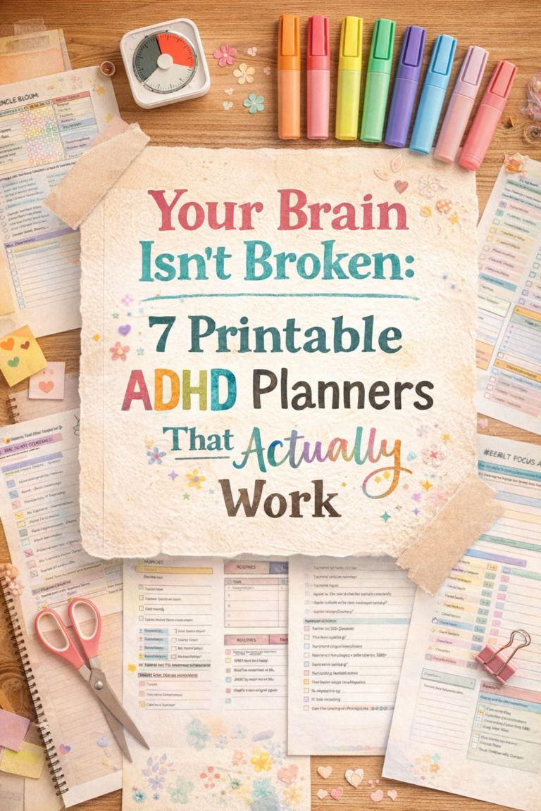 Your Brain Isn’t Broken: 7 Printable ADHD Planners That Actually Work