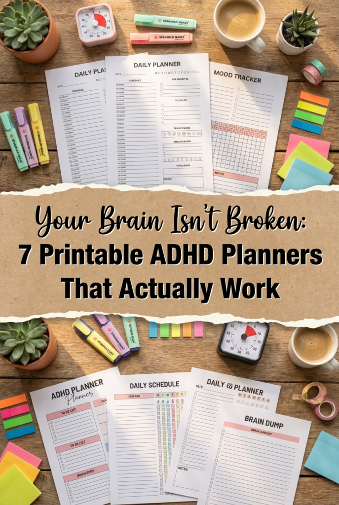 7 Printable ADHD Planners