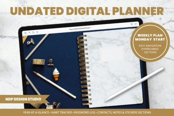 Undated Weekly Digital Planner