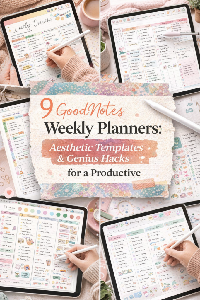 9 GoodNotes Weekly Planners