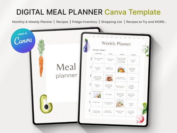 Meal Planner Canva Template