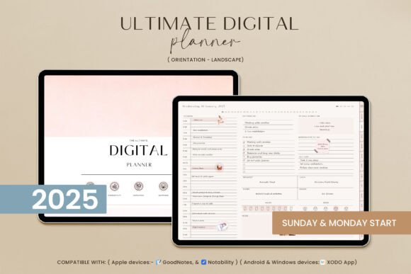All-in-One Digital Planner, GoodNotes