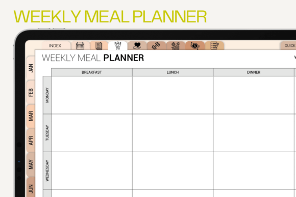 Weekly Meal Planner – Printable & Digital