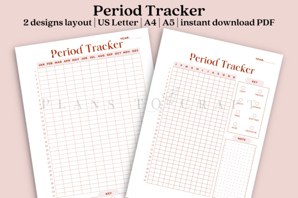 Period Tracker Printable PDF