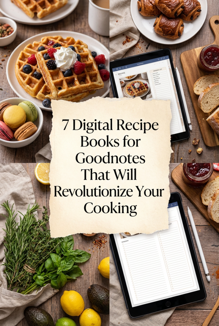 7 Digital Recipe Books for Goodnotes