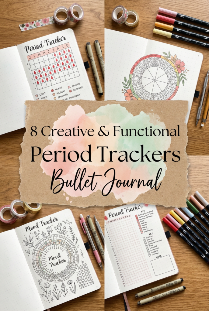 8 Creative & Functional Period Trackers Bullet Journal