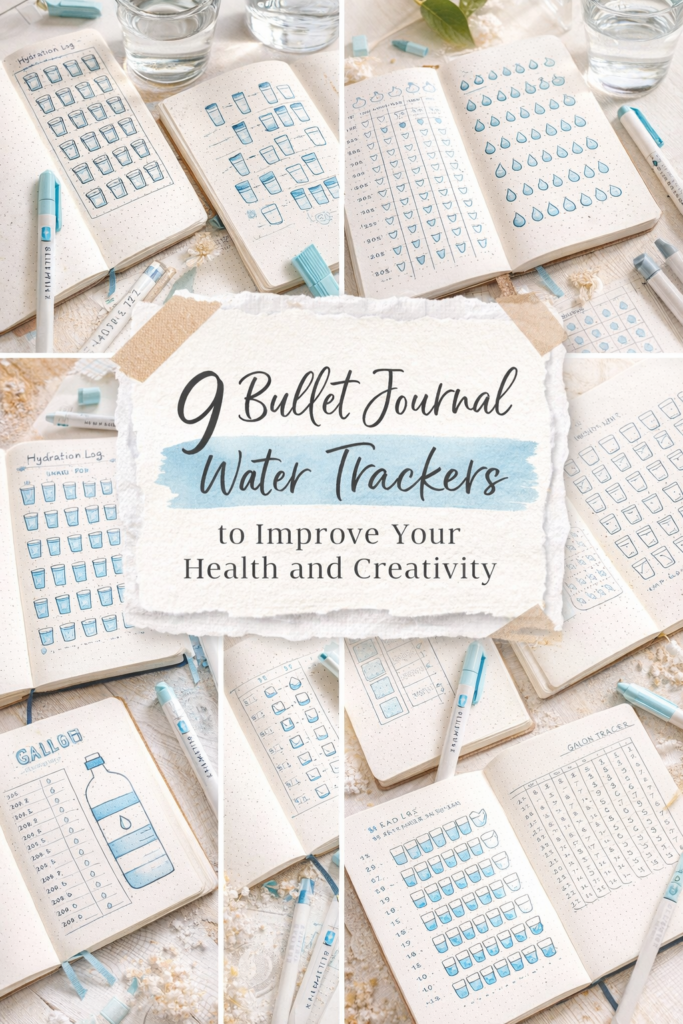 9 Bullet Journal Water Trackers to Improve Your Health and Creativity