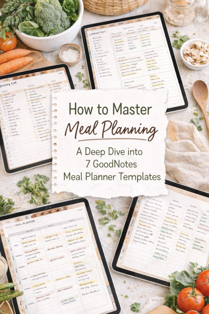 A Deep Dive into 7 GoodNotes Meal Planner Templates
