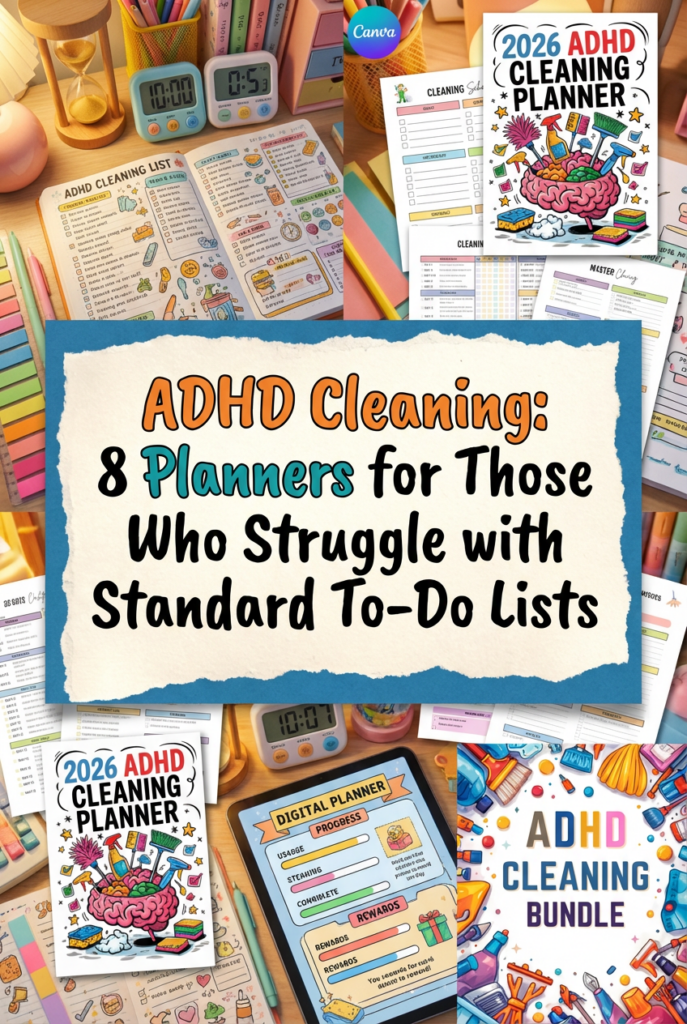 ADHD Cleaning: 8 Planners for Those Who Struggle with Standard To-Do Lists