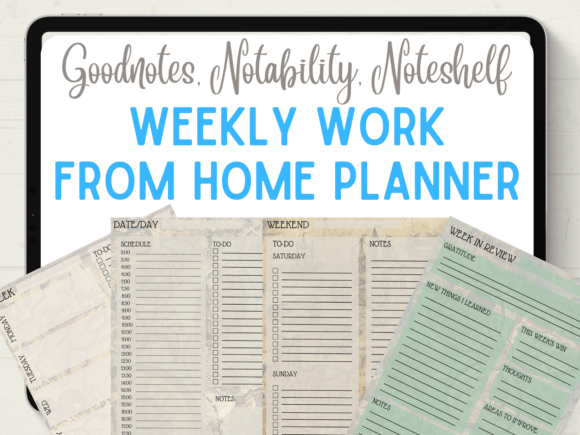 Weekly Work from Home Planner Pirates