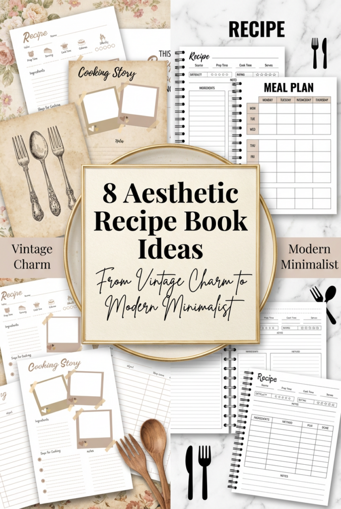 8 Aesthetic Recipe Book Ideas, From Vintage Charm to Modern Minimalist