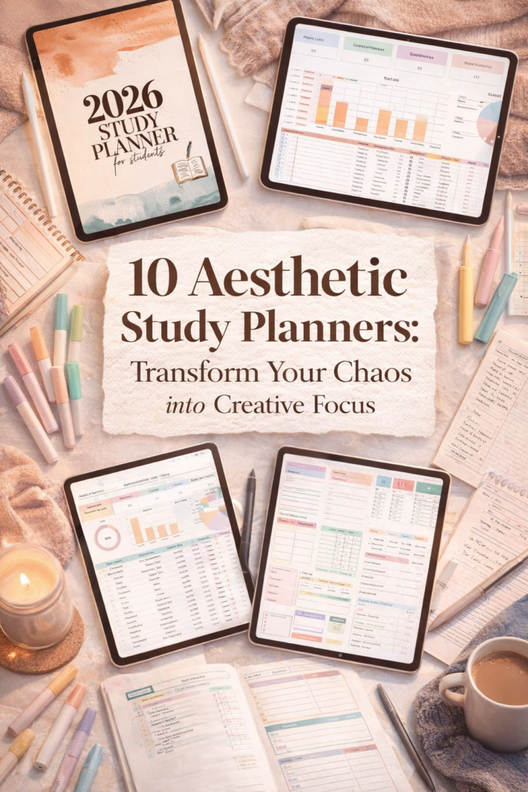 10 Aesthetic Study Planners: Transform Your Chaos into Creative Focus