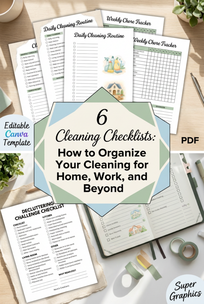 6 Cleaning Checklists: How to Organize Your Cleaning