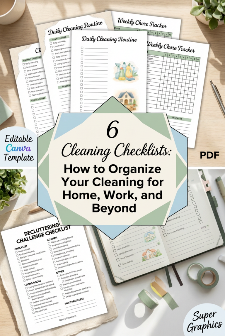 6 Cleaning Checklists: How to Organize Your Cleaning
