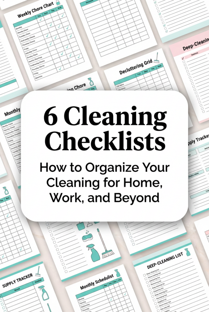6 Cleaning Checklists