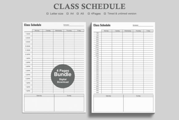 Class Schedule & Schedule Planner