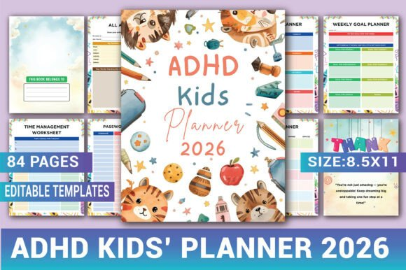 ADHD Kids Planner 2026