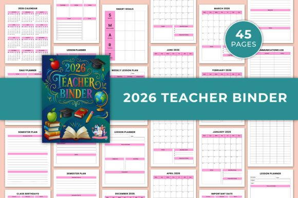 2026 Teacher Binder Canva Template