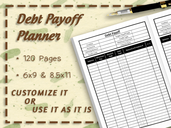 Debt Payoff Planner 120 Pages