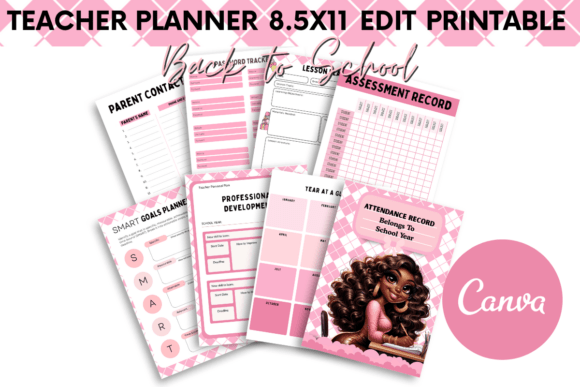 Editable Teacher Planner 15 Page