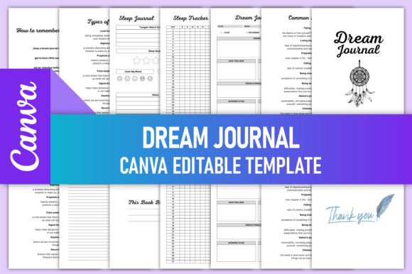 Editable Dream Journal for Canva