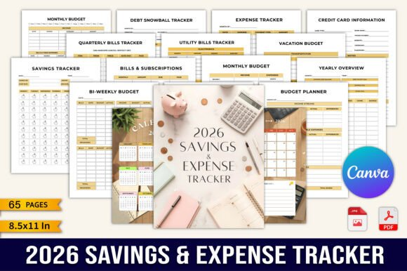 2026 Savings & Expense Tracker