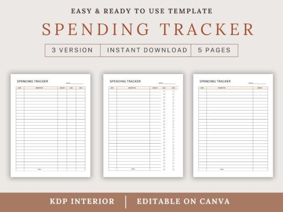 Spending Tracker KDP Interiors