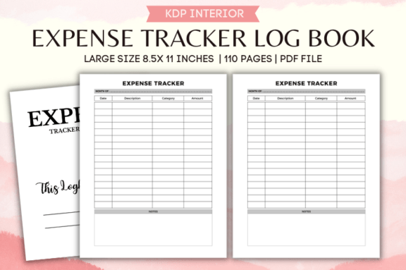 Easy Expense Tracker Log Book