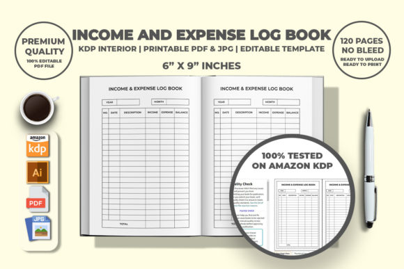 Income and Expense Log Book