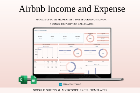 Airbnb Income and Expense Spreadsheet