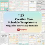 Class Schedule Templates