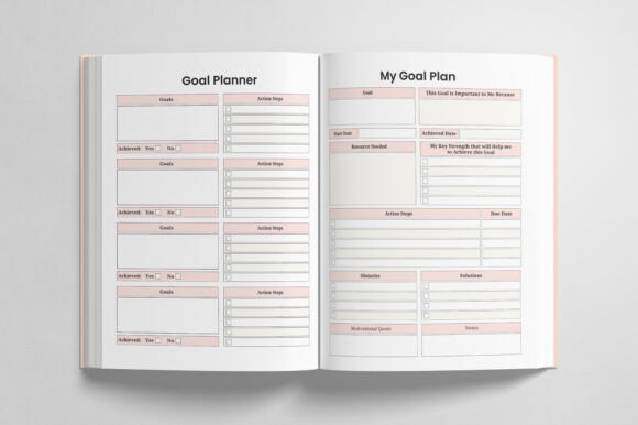 Goal Planner Editable Template