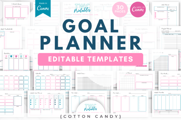 Canva planner template design