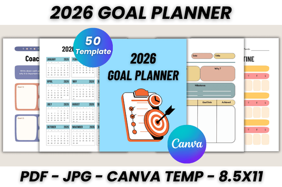 2026 Goal Planner Canva Template
