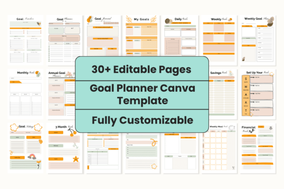 Customizable Goal Planner Template